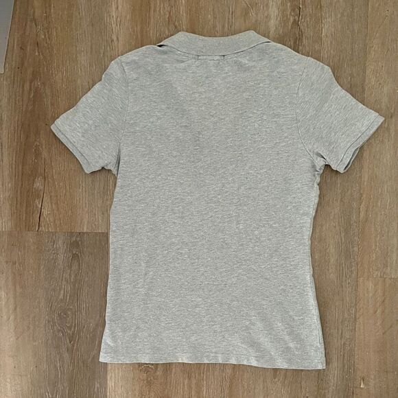 Burberry Brit Melange Novacheck Collar Gray Fitted Shirt Short Sleeve - Picture 2 of 4